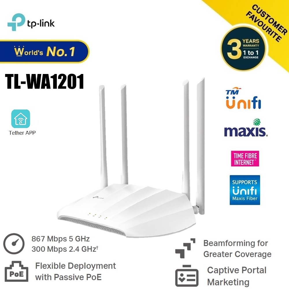 Band Dual TL-WA1201 Link point TP AC1200 Access